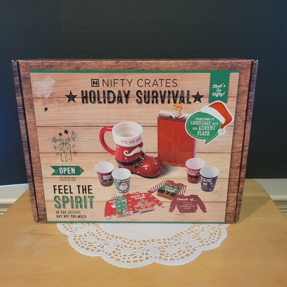 NIB Nifty Crates Holiday Survival Adult 21+ Advent Calender